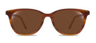 Brown sunglasses with tortoiseshell frame on a white background